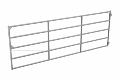 5 Bar 16X50" 14 GA 1 1/2" Heavy Duty No Paint Livestock Gate