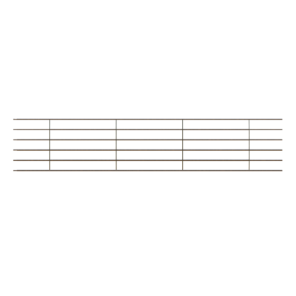 6 Bar 48" X 20' Continuous Fence Panel
