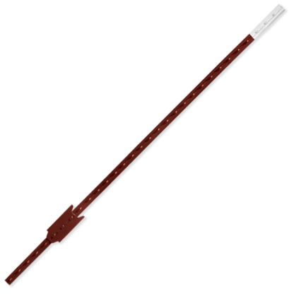 6' 1.33# Orange W. Silver T-Post